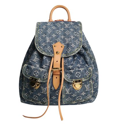 Denim Sac A Dos GM Backpack, front view